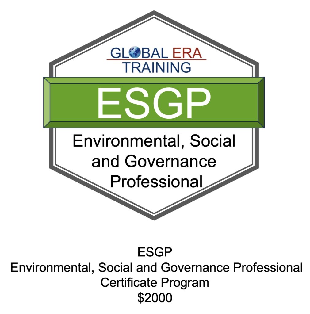 Channel4Training.com Global Era Training ESGP Environmental, Social and Governance Professional Training Certificate